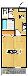 SpringH 1Kの間取図画像