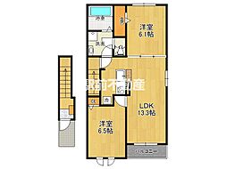 ローズマリー 2LDKの間取図画像