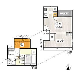 CBアデリーナ鳥栖 1階1Kの間取り