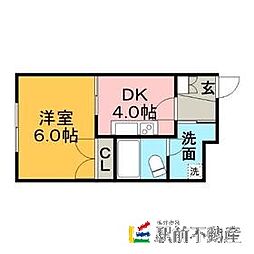 間取図画像 1DK