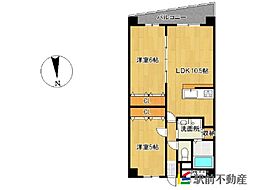 イー・ポプラール2 2LDKの間取図画像