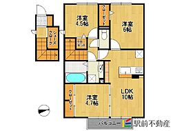 ヴィラージュ 3LDKの間取図画像