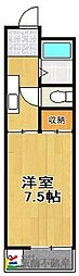 B-INハウス鳥栖 1Kの間取図画像