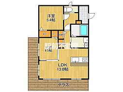 ヴェンティTOSU壱 2LDKの間取図画像