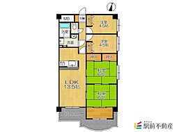 サンロイヤルマンション鳥栖壱番館 4LDKの間取図画像