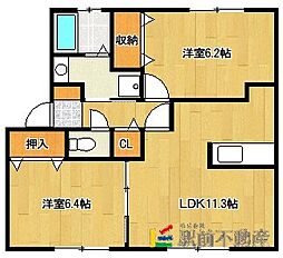 間取図画像 2LDK