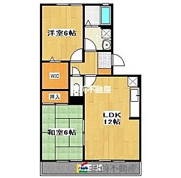 ヴィラ・コンフォール2 2LDKの間取図画像