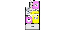 エルマーナ1 2LDKの間取図画像