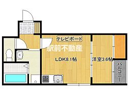 間取図画像 1LDK