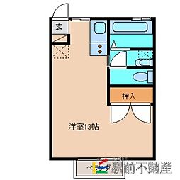 CCR34 ワンルームの間取図画像
