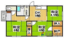 徳永住宅I 1階3DKの間取り