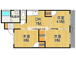 間取図画像 3DK