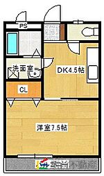 間取図画像 1DK