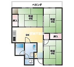 南薫ハイツ 2LDKの間取図画像