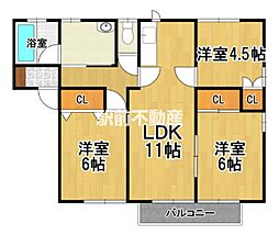 エランドール 3LDKの間取図画像