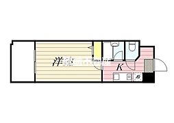 メゾン・ド・プレザージュ ワンルームの間取図画像