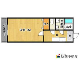 福岡県久留米市津福本町56（賃貸アパート1K・2階・36.36㎡） その2