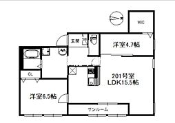 間取図画像 2LDK