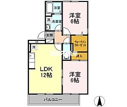 間取図画像 2LDK