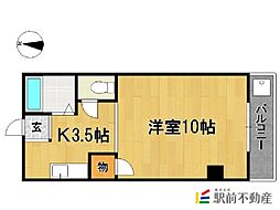 大洋本社ビル 1Kの間取図画像