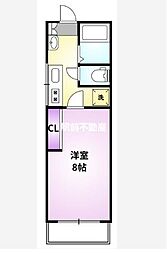 ファミール千本杉 1Kの間取図画像