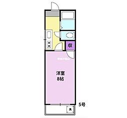 ファミール千本杉 1Kの間取図画像