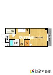 ハイデルベルク 1Kの間取図画像