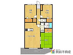 リーベスト大財 13階3LDKの間取り