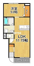 KAITOみやき 1LDKの間取図画像