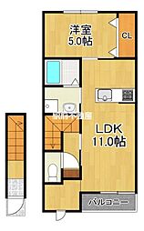 KAITOみやき 1SLDKの間取図画像