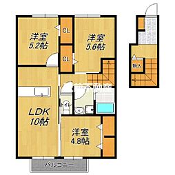 ルージュみやき 3LDKの間取図画像