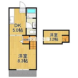 マキ1 1階1SKの間取り