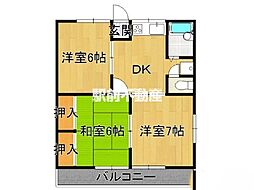 間取図画像 3DK