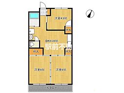 中川ビル 3DKの間取図画像