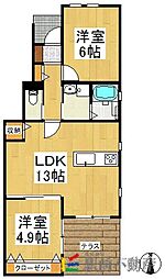 間取図画像 2LDK
