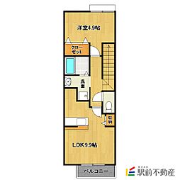 ブリアン 1LDKの間取図画像