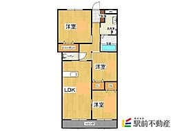 レジェンド希1 3LDKの間取図画像