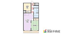 ビックベアー1 2LDKの間取図画像