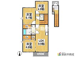 間取図画像 2SLDK