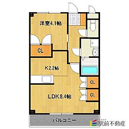 間取図画像 1LDK