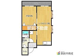 ラブラドール 5階1LDKの間取り