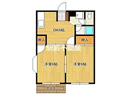 間取図画像 2DK