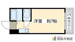 藤田マンション ワンルームの間取図画像