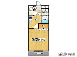 間取図画像 1K