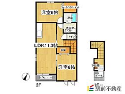 間取図画像 2LDK