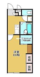 レオパレスサンライズ大川 1Kの間取図画像