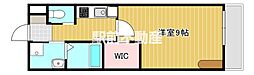 エクシート2 1Kの間取図画像