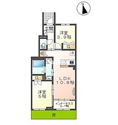 Urban Stagea春日1 2LDKの間取図画像