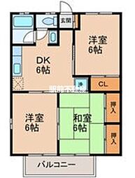 サンシャインコーポ 3DKの間取図画像