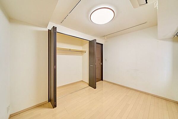 洋室には奥行のあるクローゼットがあります。